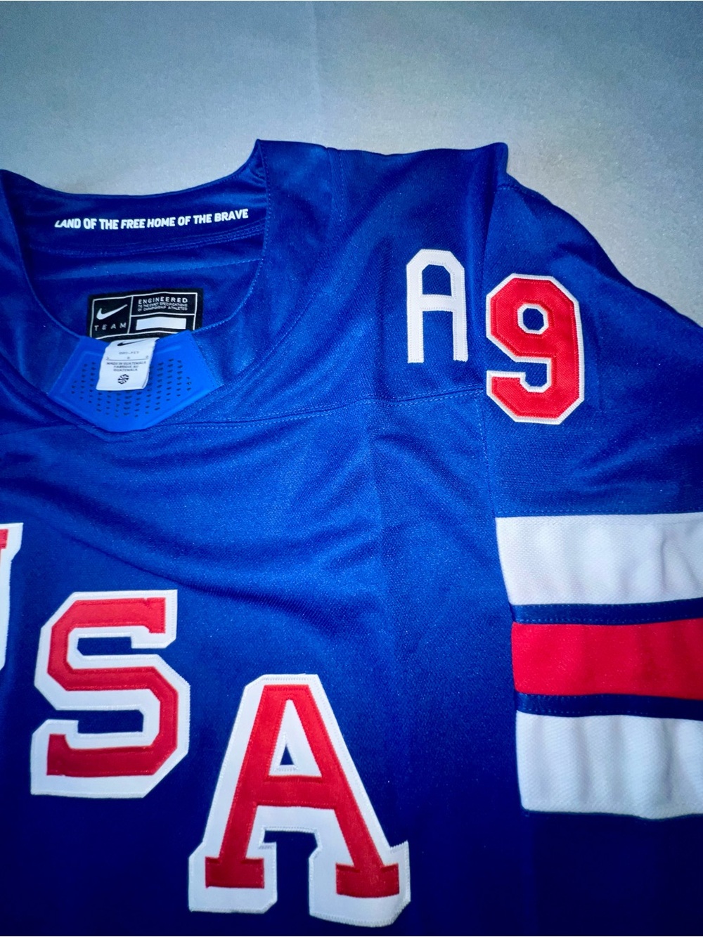 Nike Matthew tkachuk men’s 2026 team USA Olympic hockey jersey blue size large - Picture 11 of 11